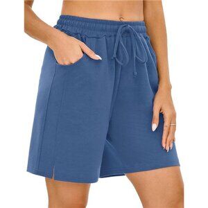 Women's Blue Athletic Shorts